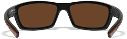 Слънчеви очила DVX Charge - ANSI Z87.1 - Оранжеви Огледални Лещи в лъскава черна рамка с оранжеви топчета Предпазни Очила, отговарящи