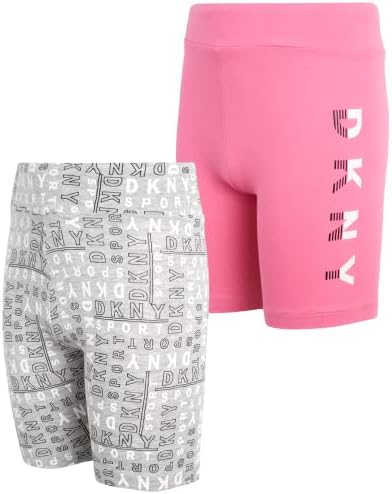 Спортни къси панталони за момичета DKNY – 2 комплекта велошортов да се изяви – Спортни къси панталони за танци и игри под роклята за момичета