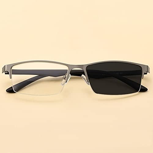 XUAN Transition Фотохромичните Очила за четене Прогресивно Мультифокальные Слънчеви Очила за четене 1,0 1,5 2,0 2,5 3,0 Очила за Мъже