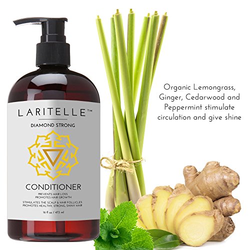 Органичен шампоан Laritelle 17 грама + Климатик 16 унции | Предотвратява загубата на коса, стимулира растежа на косата |