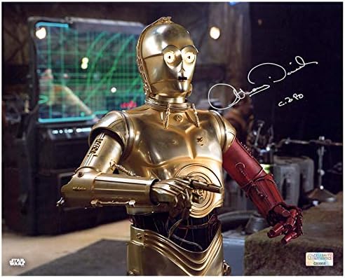 Антъни Даниелс с автограф Междузвездни войни: пробуждане сила C-3PO D ' Qar Бунтовник Base 8 × 10 Снимка