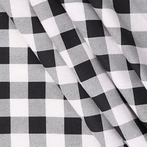 Mook Fabrics Фланелевый каре PRT Buffalo, черен, 15 ярда