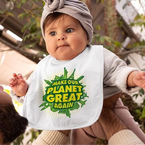 Отново ще направим нашата Планета Великата Бебешки Лигавници - Печатни Престилки за Хранене на деца - Художествени престилки за хранене