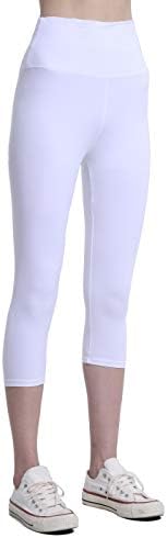 Дамски гамаши-капри BOPOVA с Висока талия - Мека Непрозрачни Прилепнали Панталони за Йога с контрол на корема за тренировка