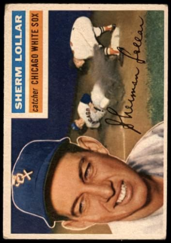 1956 Topps 243 Шерм Лоллар Чикаго Уайт Сокс (Бейзболна картичка) ДОБЪР Уайт Сокс