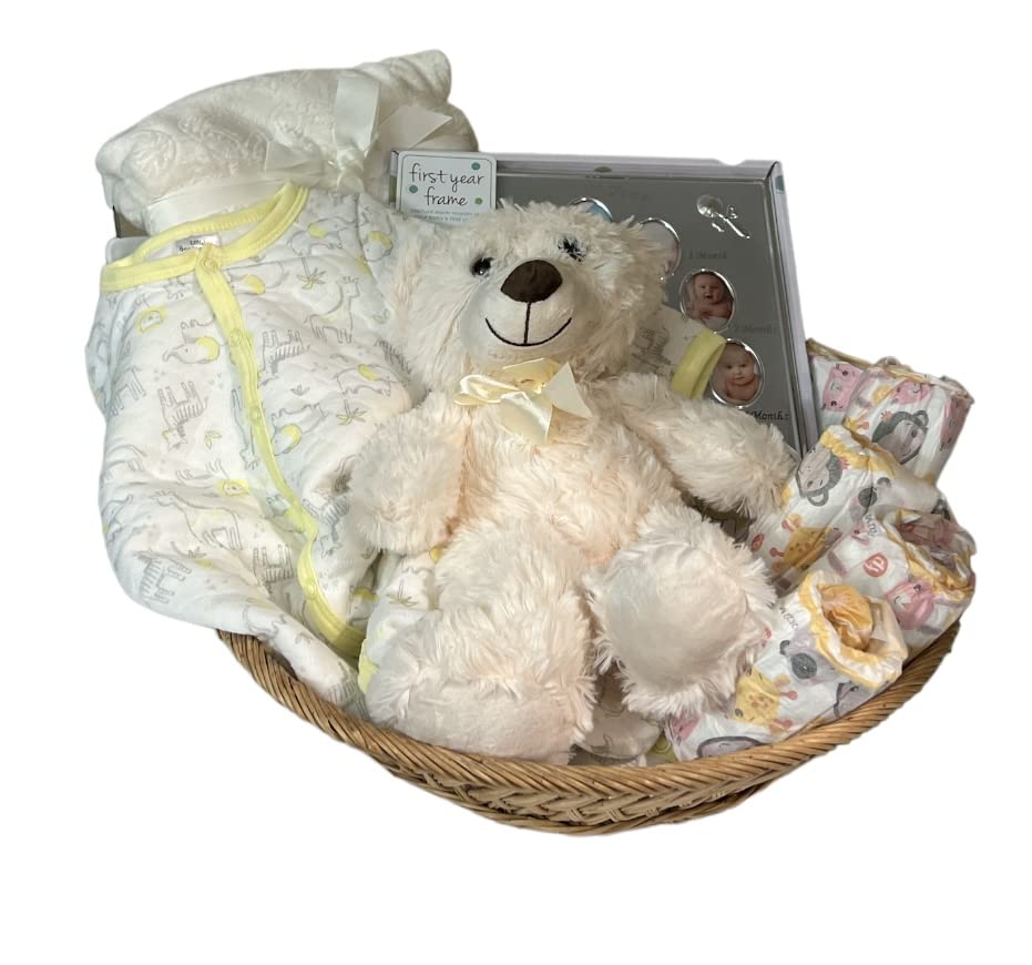 Подаръчен Комплект за бебе, Подарък за Новородено Бебе, Подарък Кошница за бебе, Подаръчен комплект за бебе Делукс, Детски комплект