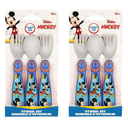 Прибори за хранене за деца The First Years Disney с Мики Маус - Детски лъжици и вилици от неръждаема стомана и сребърни изделия
