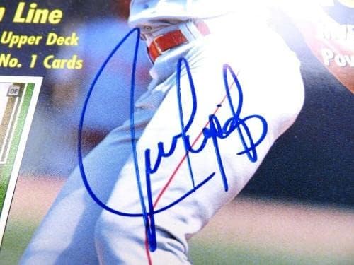 Хуан Гонзалес Подписа Списание с Автограф на Бекет 1997 Тексас Рейнджърс JSA AH04552 - Списания MLB С автограф