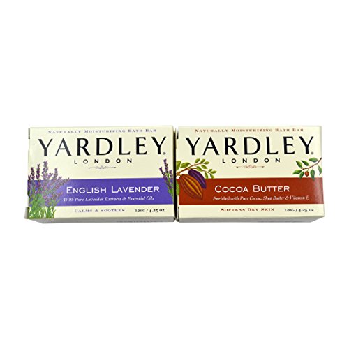 Комплект блокчета за баня Yardley от Английската Лавандула и Лимонена Вербеной по 4 грама Всяка