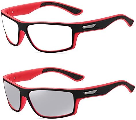 Защитни очила с кръгли полнообъективными очила за четене, фотохромичните спортни увеличителни очила за четене за мъже и жени