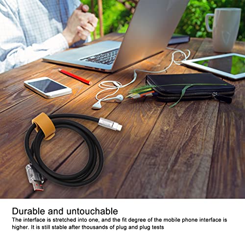 Fydun C USB кабел за зареждане Кабел Бързо Зарядно Устройство Кабел 66 W Бързо Зареждане на Течен Силиконов Сгъсти Кабел Type C за Телефон