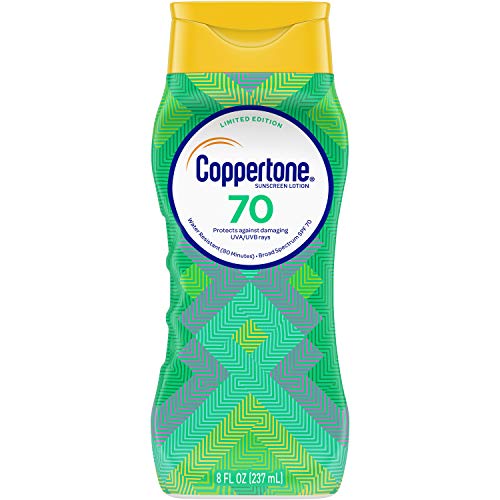 Слънцезащитен лосион Coppertone ограничена серия ULTRA GUARD SPF 70 (8 течни унции) (Опаковка може да варира)