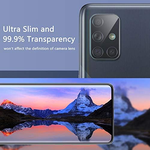 Orzero (3 опаковки), съвместим с Samsung Galaxy A71 Защитно фолио за обектива на камерата, Гъвкаво стъкло (не е от закалено стъкло)