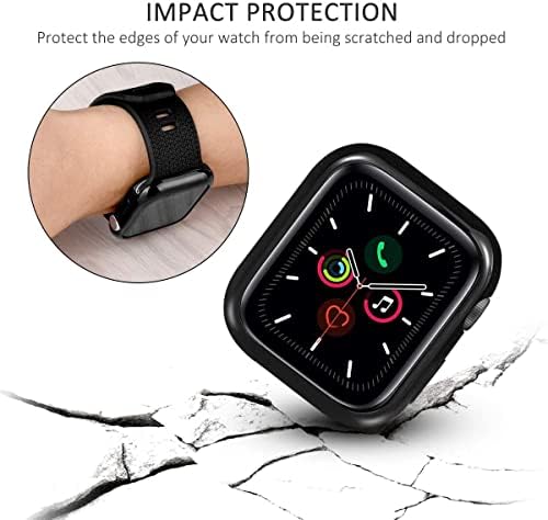 [2] Tensea, съвместим с защитен калъф Apple Watch Series 8 и 7 45 мм, 2 опаковки ултра-тънък защитна броня от мека гъвкава TPU за замяна