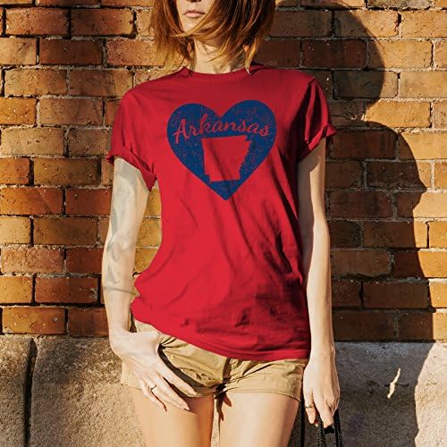 Тениска I Love State Сърце От Базов Памук