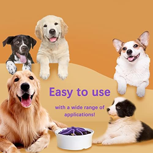 Силиконовата вложка за купички за кучета с по-бавен сервиране, части за купички за кучета Pxpig с бавен подаване с 51 вендузата във