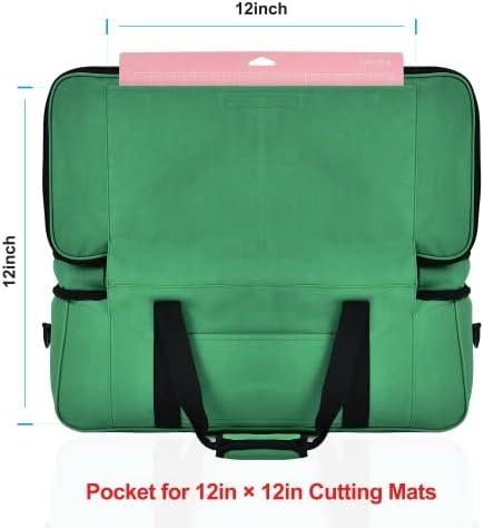 калъф aceyoon за носене CRICUT, Двупластова чанта-тоут за организиране и съхранение на CRICUT с пылезащитным калъф за машини CRICUT