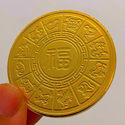 2021 Xin Chou NIU Зодиакальная Тънка Възпоменателна Монета Бича са подбрани Монета за Подарък Щастливата Монета