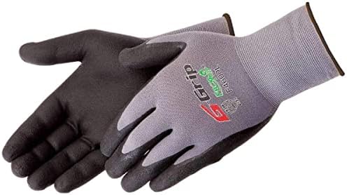 Нитриловая Ръкавица С покритие на дланта от Микропены G-Grip F4600, 15 Калибър, LG, 12/pr