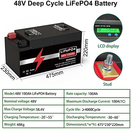 Батерия PULME Lifepo4 48V 100Ah LiFePO4 Акумулаторна батерия 5KW Клас A Клетка Вградена Литиево-Желязо Слънчевата Батерия BMS IPX5 за