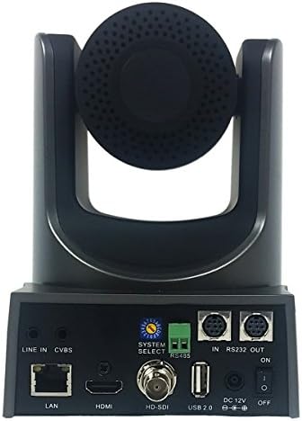 PTZOptics Live Streaming Cameras - PTZ камера 1080P за помещения с SDI, HDMI и IP на горивото + PoE (12X-SDI, сив)