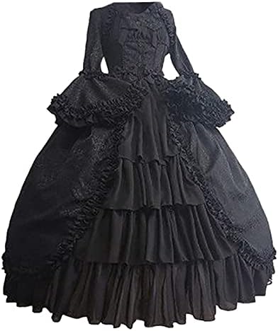 Принцеса рокля в стил Лолита за Жените, Винтажное Викторианска Рокля, Готически Костюм с Изгорени Ръкави, Ренесанса Средновековни