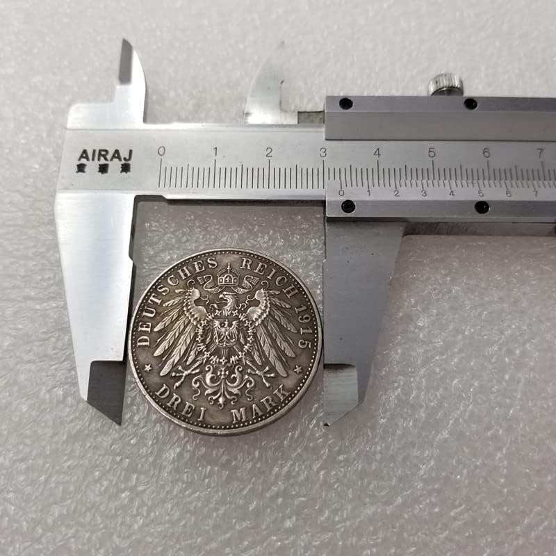 Антикварное Занаят 1915 Немски Чужд Сребърен Долар Световна Реплика монети #623