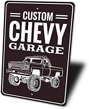 Гараж Chevy, Метална Табела за автомобил - 16 x 24