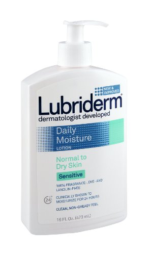 Lubriderm Лосион за ежедневна хидратация на чувствителната кожа Lubriderm, за чувствителна кожа на 16 унции (опаковка от 3 броя)