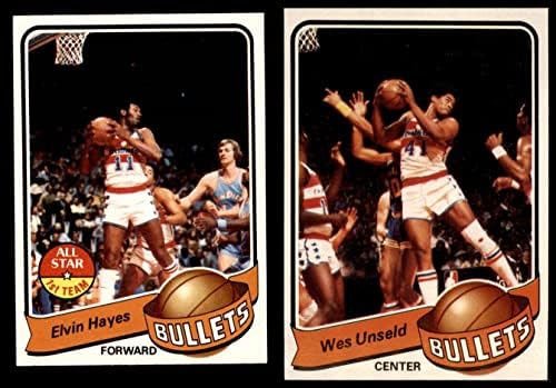 1979-80 Команден сет Topps Washington Bullets Вашингтонские куршума (Комплект) NM+ Куршуми