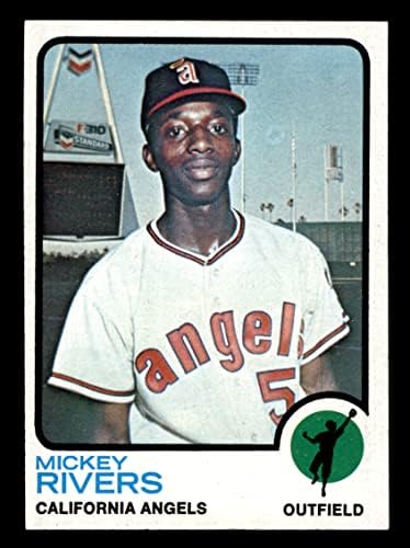 1973 Topps 597 Мики Ривърс Ангелите Лос Анджелис (Бейзболна картичка) NM Angels