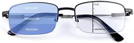LJIMI Фотохромичните Прогресивно Многофокусные Слънчеви Очила С UV400 защита от Преходни Слънчеви Очила За Четене С Анти-Синя