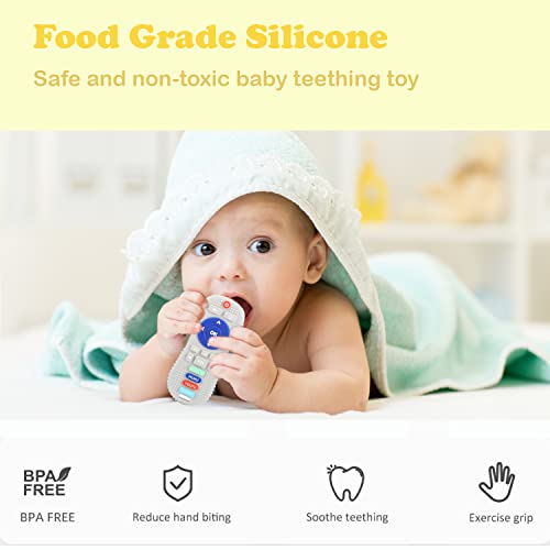 GKVVO Детски Играчки за никнене на млечни зъби, Силиконови Играчки за никнене на млечни зъби за деца от 6-12 Месеца, Дъвчащи Играчки с