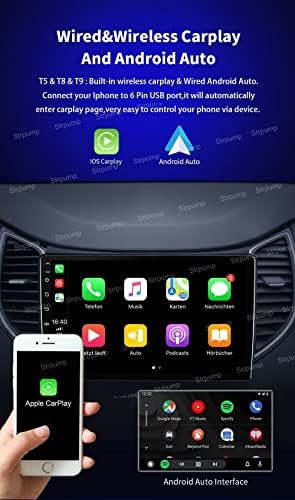9 Андроид 10 Тире Кола Стерео Радио Подходящ за Toyota Estima/PREVIA/Tarago/Canarado 2006-2019 GPS Навигационен Главното Устройство Carplay