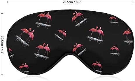 Маска за Сън с Превръзка на Очите Flamingo Water Спи Сладко Eye Shadow Покритие с Регулируема Каишка за Жени И Мъже На Нощ