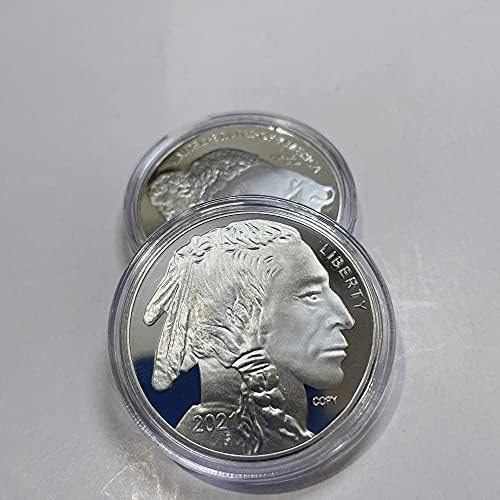 2021 Монета американски Бизон Главата на Стареца Биволско Възпоменателна Монета Реплика Колекция Занаяти Сувенирное Украса Подарък За