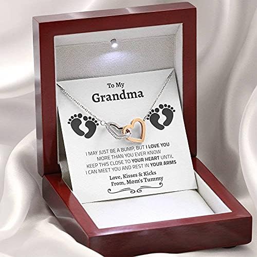 Персонализирана Бижутерия подарък - Колие Love Forever, Подарък на баба От дете, подарък За баби и дядовци От Дете, Скоро ще станат баби и Дядовци, Очакват баба и дядо, Първ