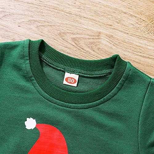 Детска Коледна Тениска с дълги ръкави и писмото принтом за Деца, обикновен Пуловер, Коледен Топ от Boy Clothes