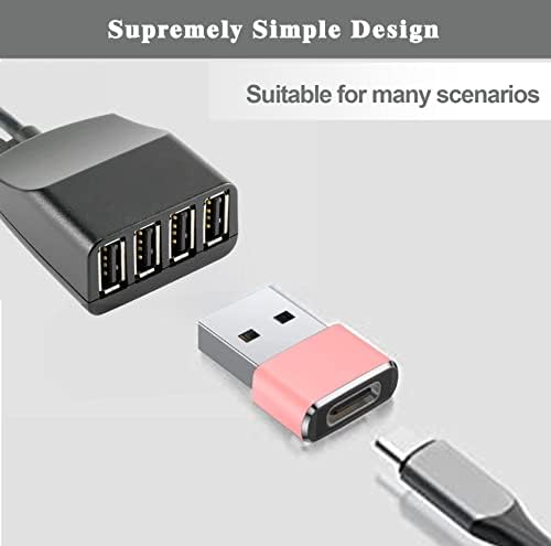 USB Адаптер C за жени и мъже, 2 комплекта, Зарядно Кабел Тип A, Преобразувател на мощност за Apple iWatch Watch Серия 7 SE, iPhone