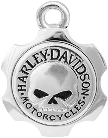 Конус за унищожаване на плевелите Harley-Davidson Axel Shape Уили G Skull Ride Bell - Сребриста декорация HRB100