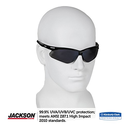 Защитни очила Jackson Safety V30 Nemesis с Дымчатыми Огледални лещи в Черна Рамка