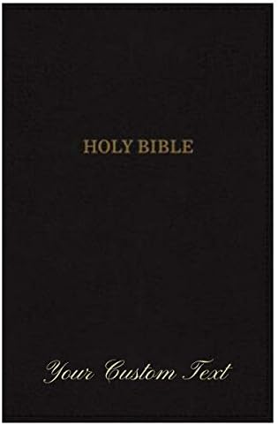 Персонални Библията с Потребителски текст KJV Super Giant Print Deluxe Reference Bible Кожена версия на Black King James Version Библията