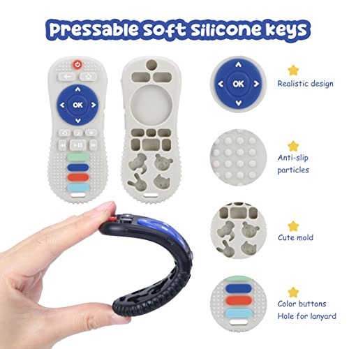 Силиконови Детски Играчки За никнене на млечни зъби FXK, 2 опаковката на Играчките-Прорезывателей с Дистанционно Управление, Сензорни