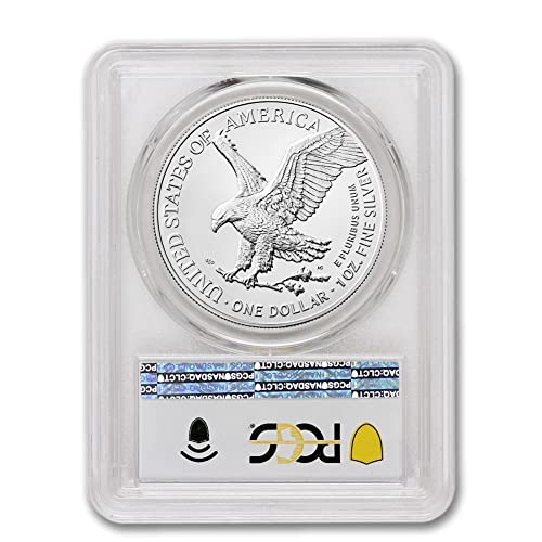 2022 (W) 1 унция на диаманта American Silver Eagle без лечение (Първото издание на монетния двор на Уест-Пойнта) за 1 usd