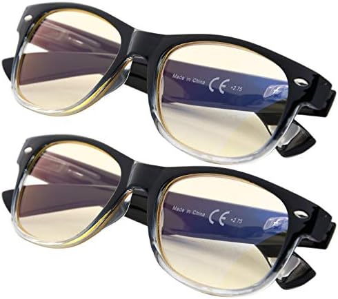 Gr8Sight 2-PACK Компютърни Очила за четене със защита от ултравиолетови лъчи, Антибликовые, Блокер Сини лъчи за Женските и