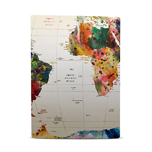 Дизайн на своята практика за главата Официално Лицензиран Марк Ашкенази Карта на света Арт Микс Vinyl Стикер на предната
