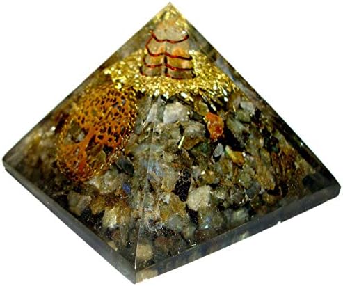 Шарвгун Лабрадорит Скъпоценен Камък Orgon Пирамида На Дървото На Живота Рейки Енергията На Изцеление На Чакрите