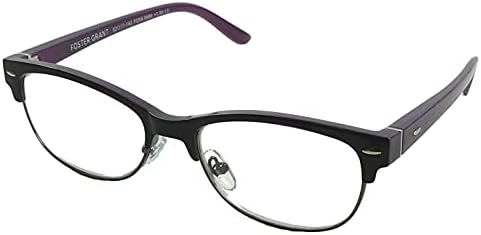 Модни дамски лилави очила за четене Foster Grant Cleo с футляром +2,75