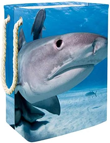 Голяма Кошница за съхранение на Unicey Гил Shark Сгъваема Кошница за дрехи, за Бебешки Кошници и Детски стаи