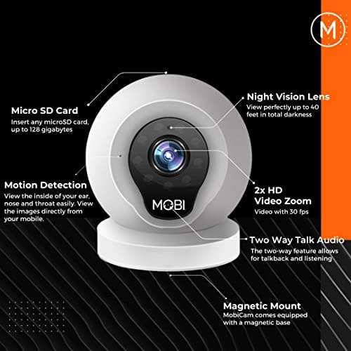 Многофункционална система за мониторинг на MobiCam®, Видеоняня за Wi-Fi - Система за наблюдение на бебето - Камера, WiFi с двустранно